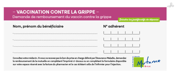 COUPON VACCIN ANTIGRIPPE MUTAME & PLUS